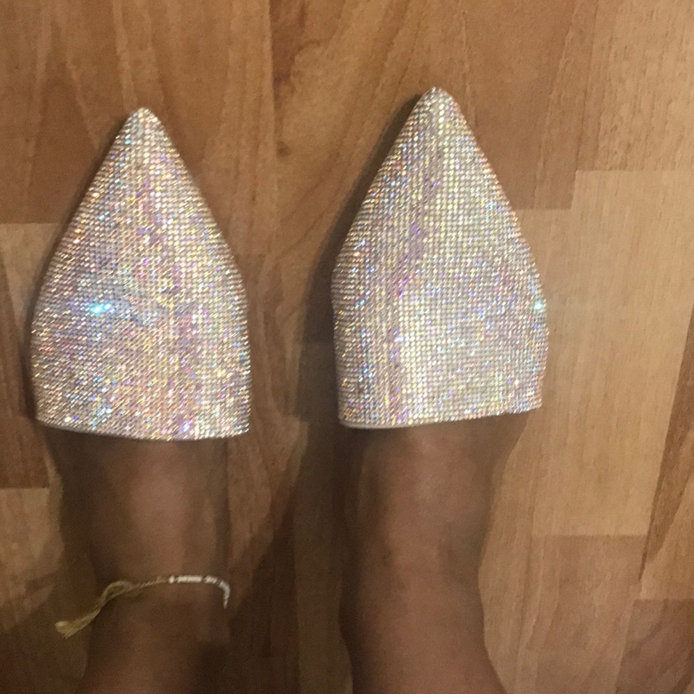 BRAND NEW -Dazzled open back shoes